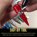 iHold Precision Glue Gel, Rhinestone Glue for Nails, Bling Adhesive Nail Art Glue Stick, Point Drill Pen, Jewelry Diamond Manicure Decoration Gel, DIY, Clear UV LED, 10 ml Glitz Accessories & Such.