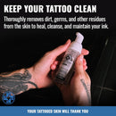 Saniderm Foaming Tattoo Soap (8.45oz Home Size) – Gentle Soap for Tattooed Skin, Infused with Antimicrobial Colloidal Silver, Aloe Vera, and Nourishing Sea Buckthorn Oil Infinity Warehouse