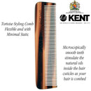 Kent A FOT Handmade All Fine Tooth Saw Cut Beard Comb - Pocket Comb and Travel Comb - Styling Comb or Wet Comb for Fine or Thinning Hair, Beard Care, and Hair Care for the Essential Kent Beard Kit KENT