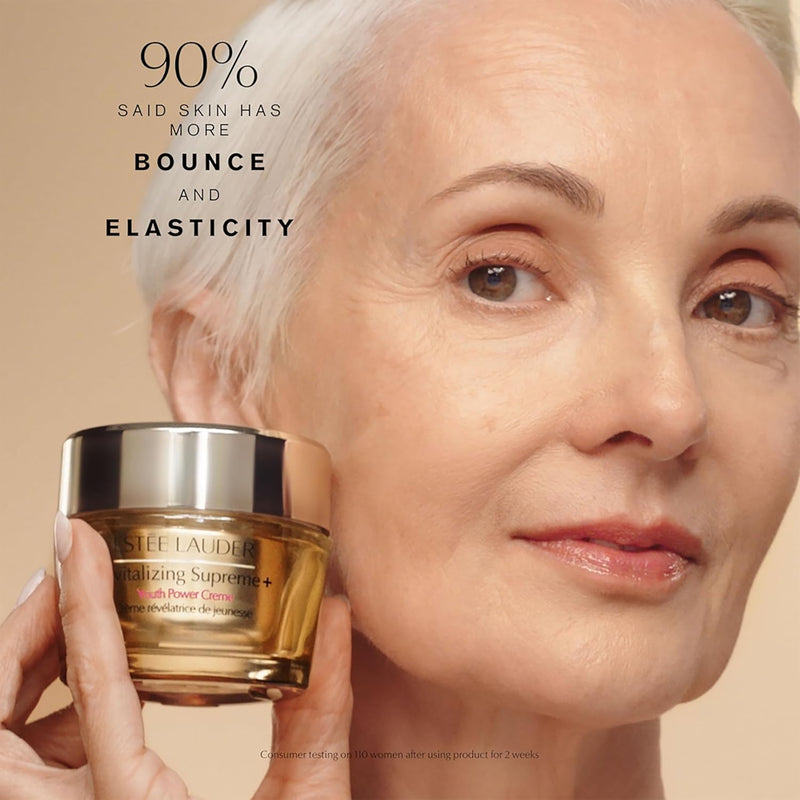 Estée Lauder Revitalizing Supreme+ Youth Power Cream Moisturizer with Hyaluronic Acid & Peptides | Anti-Aging Infinity Warehouse
