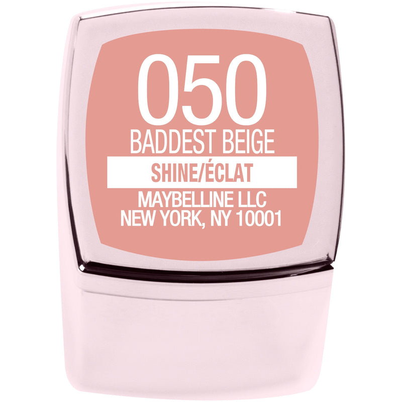 Maybelline New York Color Sensational Shine Compulsion Lipstick Makeup, Baddest Beige, 0.1 Ounce Maybelline New York