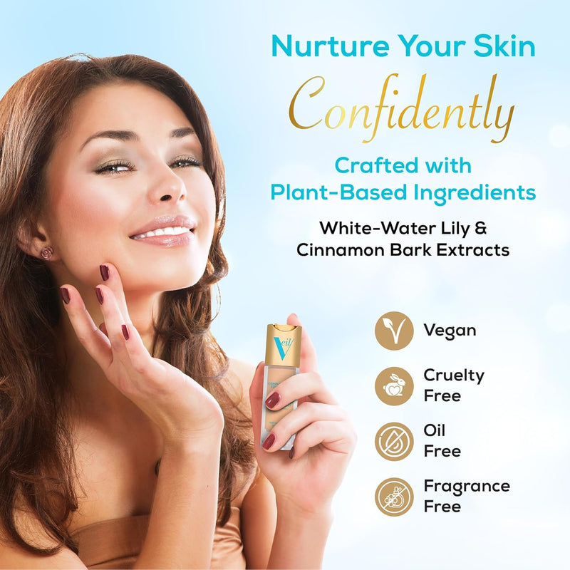 Veil Cosmetics Complexion Fix Liquid Foundation – Buildable Coverage – Water-Resistant, Hypoallergenic, Oil-Free, Cruelty-Free & Vegan – Lightweight & Brightening – Long Lasting (2N Light Neutral) Infinity Warehouse