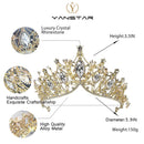 Baroque Black Queen Crowns for Women, Rhinestone Wedding Crowns and Tiaras Crystal Princess Crown Headband Tiaras for Prom Birthday Party Valentines Costume yanstar