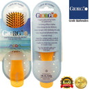 Giorgio GION2O Neon Orange 6.25 inch Gentle Touch Detangler Hair Brush for Men and Women. Soft Bristles for Sensitive Scalp. Wet and Dry for all Hair Types. Scalp Massager Brush Stimulate Hair Growth GIORGIO Store