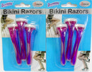 2 Packs of Bikini Razors Total 6 Pieces Ideal For a Brazillian Shave Dependable