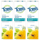 Tom's of Maine Natural Fluoride-Free SLS-Free Botanically Bright Toothpaste, Peppermint, 4.7 oz. 3-Pack (Packaging May Vary) Tom's of Maine