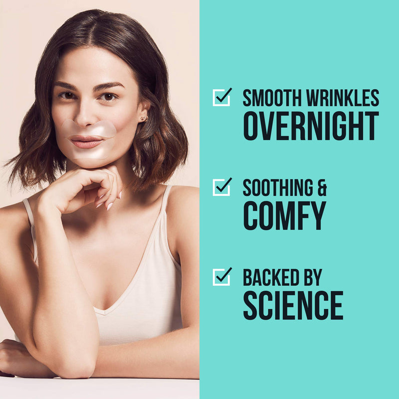 SiO Beauty Super LipLift | Smile & Lip Anti-Wrinkle Patches 4 Week Supply | Overnight Smoothing Silicone Patches For Lip & Smile Wrinkles And Fine Lines SiO