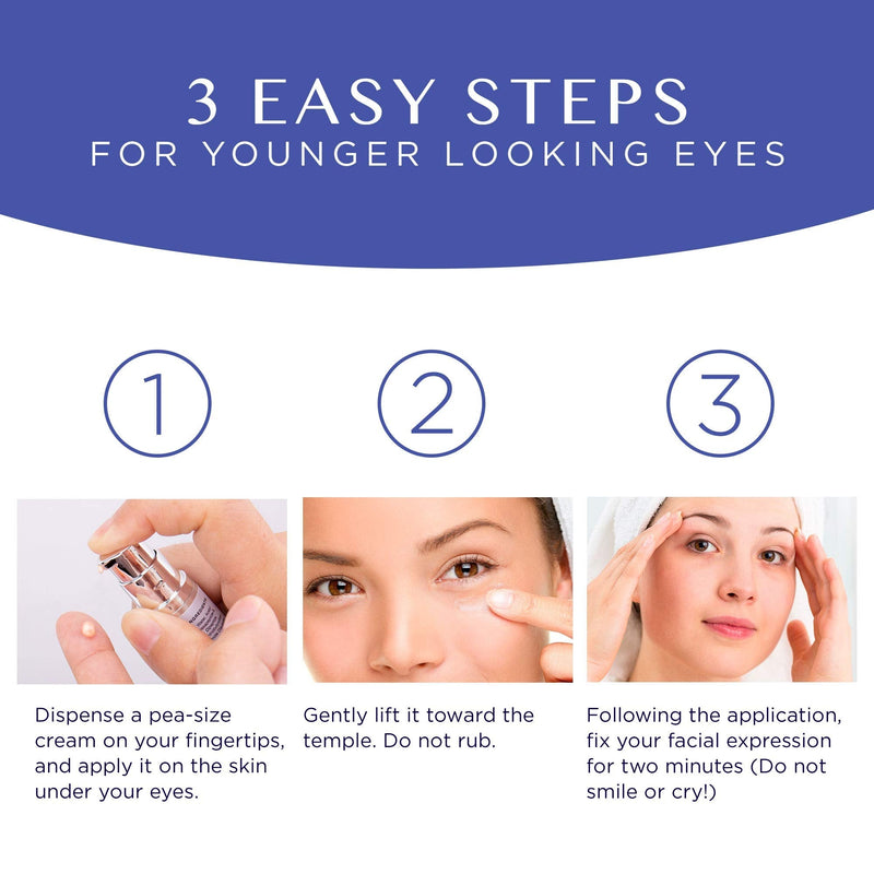 Anti-Aging Rapid Reduction Eye Cream, Visibly and Instantly Reduces Wrinkles, Under-Eye Bags, Dark Circles in 120 Seconds, Hydrates & Lifts Skin (Rapid Anti-Aging Cream [0.34oz]) TEREZ & HONOR