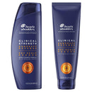 Head & Shoulders Clinical Strength Dandruff Shampoo and Conditioner, Dry Scalp Rescue with Manuka Honey, 13.5 Oz, 9.1 Oz - New Formula Head & Shoulders