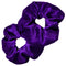 Kenz Laurenz Scrunchies for Hair - 2 Velvet Hair Ties for Women Girls Hair Elastics Ponytail Holder Scrunchy Girl Accessories Elastic Hair Bands Scrunchie Pack (Purple) Kenz Laurenz
