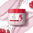 Dove Cherry & Chia Body Scrub Exfoliates and Deeply Nourishes for Smooth, Radiant Skin 15oz Infinity Warehouse