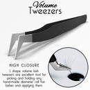SIVOTE Lash Tweezers for Eyelash Extensions for Volume, Isolation & Classic Lashes, 3 Pack, Black SIVOTE