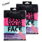 ERASE YOUR FACE Erase Your Face Make Up Removing Cloths, black, blue, pink, purple, 2 pack (count of 8) ERASE YOUR FACE