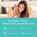 GLO Science So Brilliant Tooth Whitener Set – Fast, Sensitivity Free Teeth Whitening Technology – Includes Warming Mouthpiece with LED Light, 6% Hydrogen Peroxide Gel Pods, Lip Balm, & Travel Case Infinity Warehouse