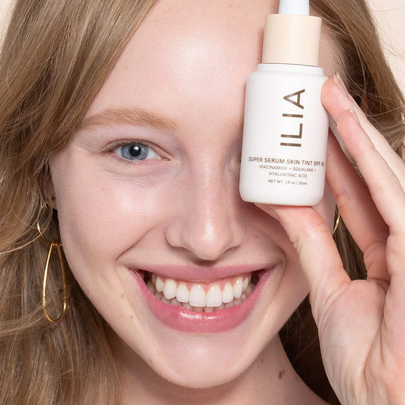 ILIA - Natural Super Serum Skin Tint SPF 40 | Non-Toxic, Vegan, Cruelty-Free, Clean Makeup (Rendezvous ST-1) ILIA