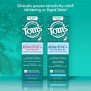 Tom's of Maine Rapid Relief Plus Sensitive Teeth Toothpaste, Fluoride Free, Gentle Mint, 4.5 Oz, 3 Pack, Clinically Proven Enamel Safe, Builds Arginine and Calcium Shield Around Teeth Infinity Warehouse