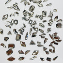DUPOINT 200 Pc Champagne color And Black Mixed Flat Specialshaped Diamond Nail Art Rhinestones Diamonds Crystals Beads Pendants Multi Style for 3D Transparent iridescence Gems Set, Red,Yellow,Blue DUPOINT