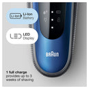 Braun Electric Razor for Men, Series 6 6072cc SensoFlex Electric Shaver with Precision Trimmer, Rechargeable, Wet & Dry Foil Shaver with 4in1 SmartCare Center and Travel Case, Black/Blue Braun Store