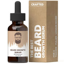 Crafted Beard Growth Oil, Beard Growth Serum, Beard Serum, Grow A Thicker Beard Quickly, Beard Oil Growth, Beard Growth, Grow Beard, Beard Grow, 1oz - Unscented (1 Pack), Amber Crafted