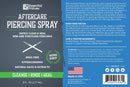 2 Pack Essential Values Piercing Aftercare Spray (8 OZ Per Bottle) - Natural & Gentle on Contact | Heals Piercing Wounds Quickly - Made in USA Essential Values Store