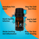 Cold Sore KUR + Heals Cold Sore in Half The time + Stops Spread + immediate Pain Relief Kur Solutions