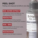 Peel Shot Glow Black Rice Peeling Ampoule, Soft Exfoliating Face and Body Scrub Dead Skin Cells, Blackheads Remover for All Skin Types, 80ml - Infinity Warehouse