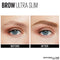 Maybelline New York Brow Ultra Slim Defining Eyebrow Makeup Mechanical Pencil with .55 MM Tip & Blending Spoolie For Precisely Defined Eyebrows, 250 BLONDE Maybelline New York
