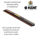 Kent Slim Jim Handmade All Fine Tooth Pocket Comb for Men, Hair Comb Straightener for Everyday Grooming Styling Hair, Mustache and Beard, Use Dry or with Balms, Saw Cut Hand Polished, Made in England KENT