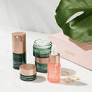 Biossance Overachievers Set. Squalane + Lactic Acid Resurfacing Night Serum Bundle with Travel Size Best Sellers to Hydrate, Exfoliate and Smooth Fine Lines (5 items) BIOSSANCE