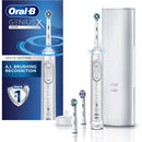 Oral-B GENIUS X Electric Toothbrush With 3 Oral-B Replacement Brush Heads & Toothbrush Case, White,1 Count (Packaging may vary) Oral-B Store