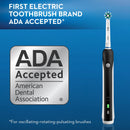 Oral-B Black Pro 1000 Power Rechargeable Electric Toothbrush Powered by Braun with Crest Charcoal 3D White Toothpaste, Whitening Therapy Deep Clean Oral-B