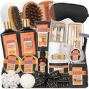Father's Day Spa Gift Set for Men - Luxury 30-Piece Sandalwood Bath & Beard Gift Set for Men, Bath & Body Care Kit for Him with Beard Wax | Christmas, Valentine's Day, Birthday, Gift for Father Dad Infinity Warehouse