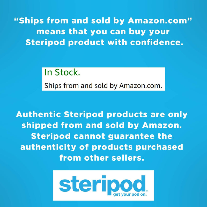Steripod Clip-On Toothbrush Protector, Keeps Toothbrush Fresh and Clean, Fits Most Manual and Electric Toothbrushes, Pink and Blue, 2 Count Steripod