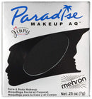 Mehron Makeup Paradise Makeup AQ Refill (.25 oz) (BLACK) Mehron