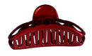 Parcelona French Small Rain Drop Small 2 3/4 Inches Red Jaw Hair Claw Clip (Glossy Red) Parcelona