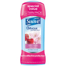 Suave Deodorant Antiperspirant & Deodorant Stick 24-hour Odor and Wetness Protection Wild Cherry Blossom Deodorant for Women 2.6 oz 2 Count Suave