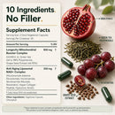 Urolithin A Supplement - 1250mg 10-in-1 Liposomal Complex - NAD+, Nicotinamide Riboside & Resveratrol Mitochondrial, Cellular Energy & Longevity Support, Healthy Aging & Muscle Recovery - 60 Veg Caps Infinity Warehouse