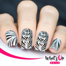 Whats Up Nails - B002 Water Marble to Perfection Stamping Plate for Nail Art Design Whats Up Nails