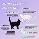 I DEW CARE Mini Meow Trio | Peel Off Face Mask Set: Hydrating Mask, Illuminating Mask, Exfoliating Mask | Korean Skincare, Facial Treatment, Cruelty-free, Gluten-free, Paraben-free I DEW CARE Store
