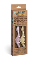 ROARex Vegan Eco Friendly Natural Dinosaurs Inspired Kids Toothbrush Made from Plants | 100% Biodegradable and Compostable | 1% for The Planet Product… ANPEI