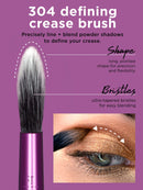 Real Techniques Eyeshadow Brush Set, Makeup with Gel Eyeliner, Flat Eye, and Eyelash Brushes, Purple, 8 Piece Real Techniques