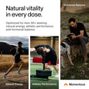 Momentous Male Hormone Support Stack - Natural Wellness & Performance Supplement to Support Joint Health, Hormone Balance & Lean Muscle Mass (Tongkat Ali, 30 Servings - Zinc Picolinate, 60 Servings) Infinity Warehouse