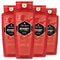 Old Spice Men's Body Wash, Swagger Scent, Red Collection 16 Fl Oz (Pack of 4) Old Spice
