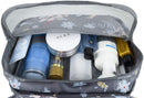 Hanging Travel Toiletry Bag Cosmetic Make up Organizer for Women and Girls Waterproof (B-Dark Flower) Narwey Store