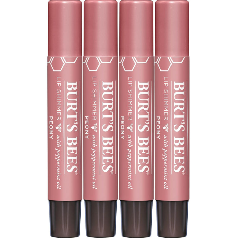 Burt's Bees Lip Shimmer Pink Collection, Tinted Lip Balm Stick, Moisturizing for All Day Hydration with Natural Glowy Pigmented Finish & Buildable Color, 3 Shades; Value Pack, 3 Tubes x 0.09 Oz Infinity Warehouse