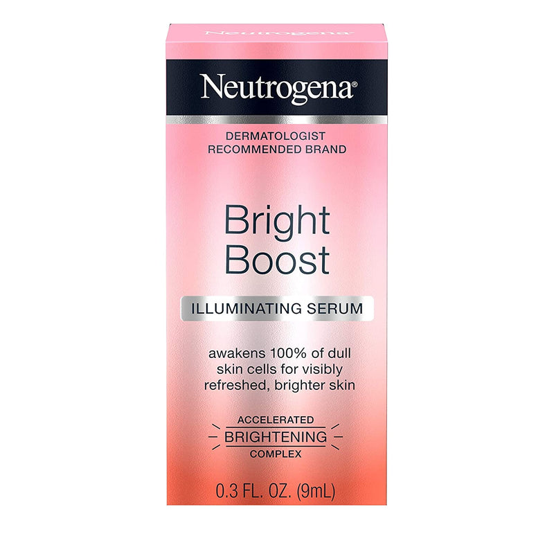 Neutrogena Bright Boost Illuminating Face Serum with Neoglucosamine & Turmeric Extract for Even Skin Tone, Resurfacing Serum for Face to Reduce Dark Spots & Hyperpigmentation, 0.3 fl. oz (Pack of 12) Neutrogena Store