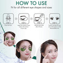 MASHELE Korean 60pcs Aloe Vera Collagen Under Eye Gel Patches Mask, Treatment for Puffy Eyes, Dark Circles, Anti Wrinkle Pads, Moisturizing for Women and Men (60pcs patches aloe vera) MASHELE