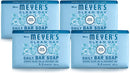 Mrs. Meyer's Clean Day Bar soap, rainwater Scent, 5.3 Ounce bar (Pack of 4), 21.2 Ounce MRS. MEYER'S CLEAN DAY Store