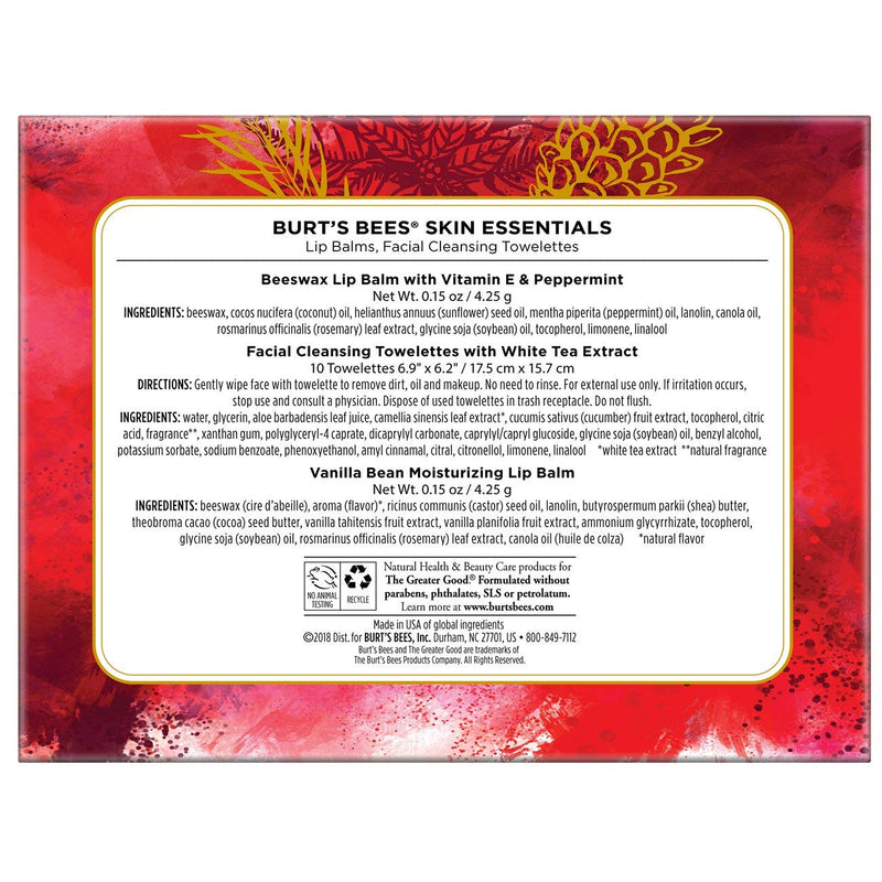 Burt's Bees Skin Essentials Holiday Gift Set Burt's Bees