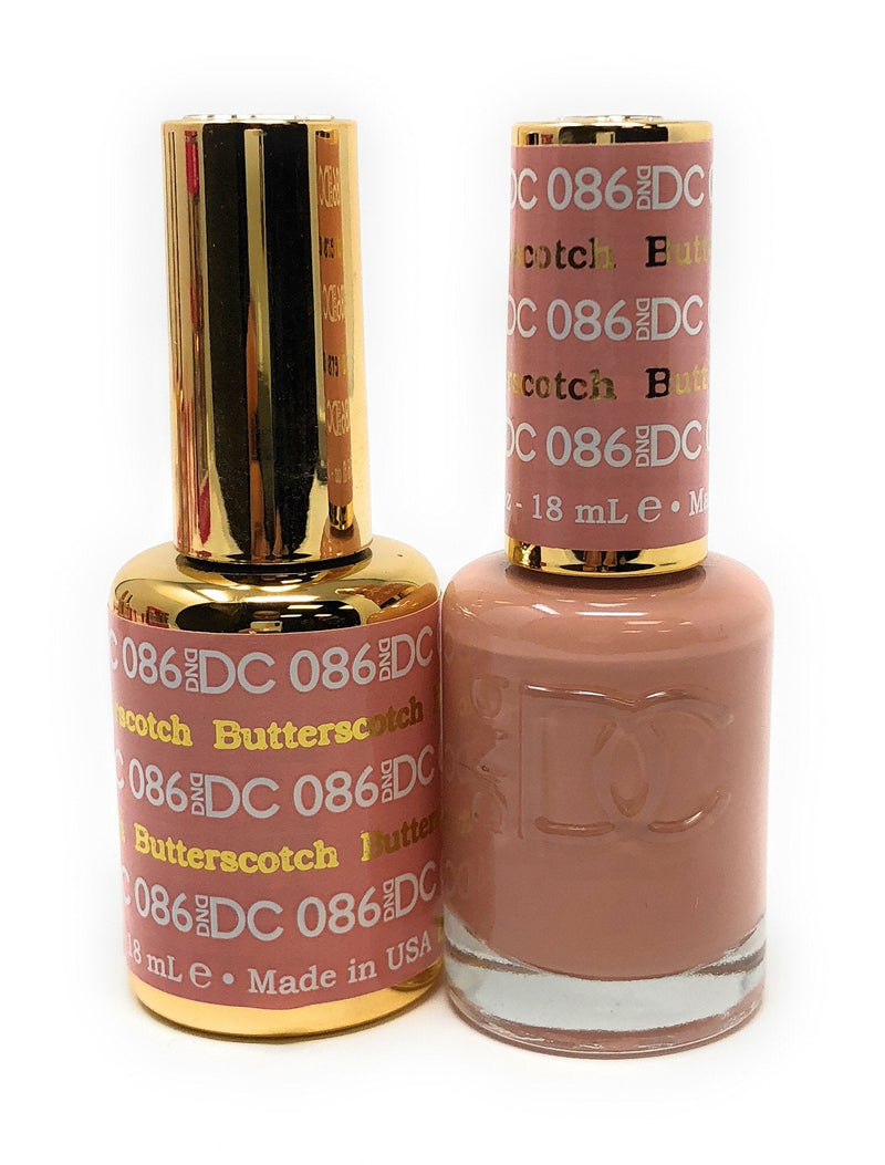 New DND DC Duo Gel + Polish - 086 Butterscotch DND DC